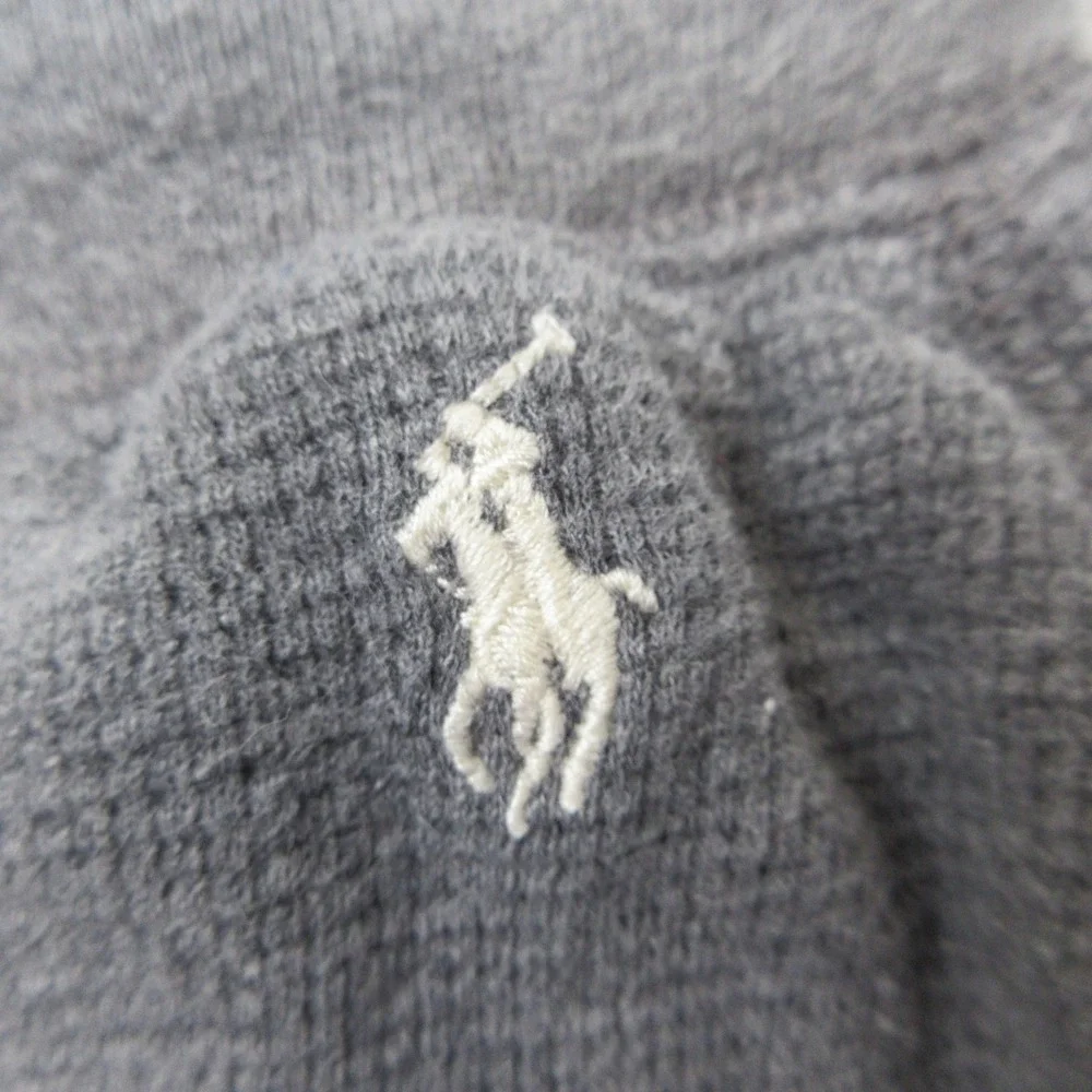 Polo Ralph Lauren Waffle Knit Lounge Short Men M Gray Thermal Drawstring Comfort